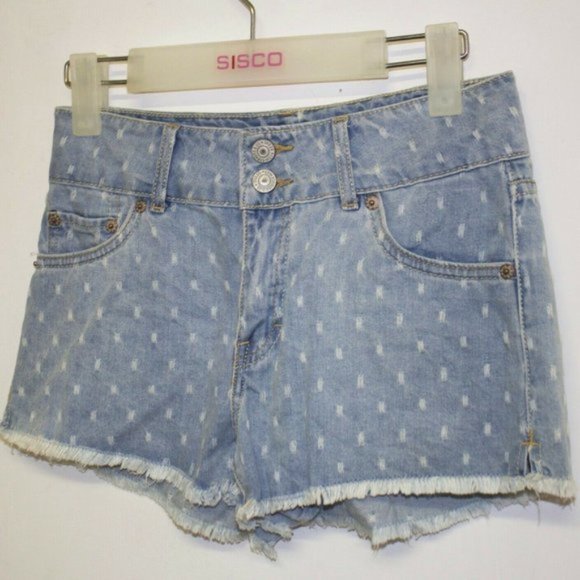 Levis Jean Shorts Size S Distressed Raw Hem 100% Cotton - Picture 2 of 9